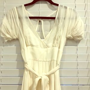 White Floor Length Dress